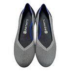 Rothy’s Round Toe Flat Slip On Womens Shoes Birdseye Cloud Gray Grey 11.5 Photo 3