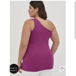 Torrid NWT  Size 2 Berry One Shoulder Cut Out Foxy Tank Purple Photo 3