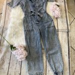H&M  Denim Coverall Jumpsuit Size 10 Photo 2