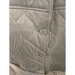 Dollhouse White Quilted M Jacket Ribbed Knit Sleeves Belted Hybrid Belted Photo 4