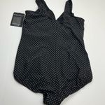 MiracleSuit  Oceanus One Piece Pin Point Black White Swimsuit Womens Size 20W NEW Photo 11