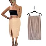 L'Agence NWT Pencil Midi Skirt Blush Pink Size 4 Photo 34
