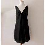 Calvin Klein Black Cocktail Dress 6 Retro 20s Minimalist Y2K  Formal Party LBD Photo 4