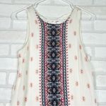 Aeropostale  Cream Printed Above Knee Boho Print Tie-Back Shift Dress‎ Size XS Photo 1
