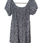 Derek Heart  Maternity Black Floral Print Puffy Sleeve Top Size 1X Floral Boho To Photo 0