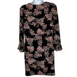 White House | Black Market Scoop Neck Belled sleeve Artsy Floral Tunic EUC Size M Photo 5