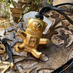 Escada Vintage Matt Gold Teddy Bear Pendant Gold Photo 1