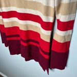 Athleta 100% cashmere lodge sweater chianti striped pullover cozy warm size XS Photo 3