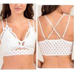 Francesca’s Dina Be Ivory Lace Bralette Size XS Photo 1