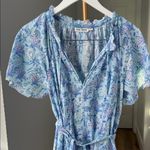 Roller Rabbit  Paradise Temmy Floral Elephant Printed Nightgown Dress Blue XS Photo 5