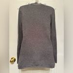 Harley Davidson  Sz S Gray Quarter Zip Knit Pullover Sweater Fair Isle Sleeve Photo 2