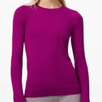 Lululemon  Rest Less‎ Pullover Aerial Current Deep Fuschia / Highlight Purple Photo 0