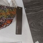 Lumiere Drop Waist Strapless Jumpsuit NEW S Boho Dopamine Coconut Girl Prints Orange Photo 10