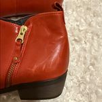 Eric Michael  Red Leather Ankle Booties size 7 Photo 3