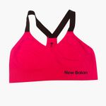 New Balance Pink Seamless Racerback Sports Bra Logo Flaw Women’s Size M GUC Yoga Photo 1