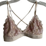 Urban Outfitters Out From Under Pink Neutral Lace Strappy Bralette‎ Photo 0