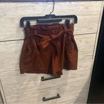 Athleta  Women’s Skyline II High Waisted Belted Shorts, Terracotta, Size 4 Photo 2