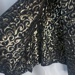 Chico's Lightweight Gold Brocade Button Up Shirt Jacket Blazer Size 3/Large Photo 6