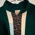 Vanity Fair VTG  Granny Cozy ROBE green & Cheetah Print Size 12 House Coat Photo 2