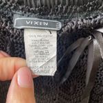 Vintage 90s Vixen Black Crochet Stretchy Skirt M L Size L Photo 7