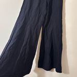 Anthropologie Linen Flare pants black size 10 Tall NWT Photo 10