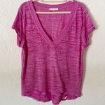 Free People Sundance Oversized Distressed V Neck Tee Photo 1