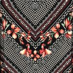 JM Collection XX-Large Midi Skirt Floral Geometric Asymmetrical Stretch Pull-On Photo 1