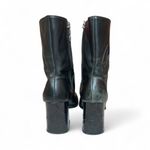 Harley Davidson Harley Davison Scorch Flame Motorcycle Boots Black Leather Block Heel Size 7 Photo 2