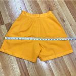 VINTAGE 80s 90s Mustard Yellow Pleated High Waist Mom Shorts Preppy Retro Size 0 Photo 9