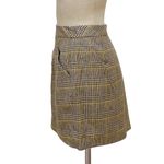 J.Crew Women's Tan/Brown 100% Wool Plaid Mini Skirt Size 12 Photo 1