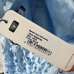 Chi Chi London Bardot Lace Midi Crochet Dress Light Blue Off Shoulders NWT Sz 18 Photo 6