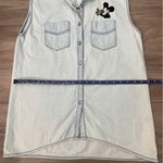 Disney Honey Mickey Mouse Embroidered Denim Sleeveless Shirt Photo 9