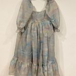 NWT Selkie The Renoir Sky French Puff Dress Size Small Blue Photo 1