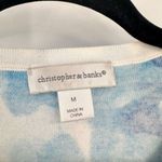 Christopher & Banks Christopher & Banks Women's Sailboat Beach Cardigan Sweater Blue Medium Coastal Photo 2