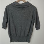 Max Mara  Cashmere Silk Blend Sweater Short Sleeve Cowl Neck Size Medium Photo 2