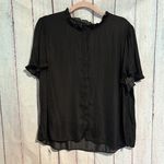 T Tahari NWT  Airflow Ruffle Neck Top Photo 3