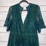 Haute Monde Forest Green Embroidered Dress Size Medium Photo 10