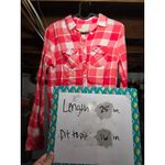 Hollister Y2K Women Red & White Plaid Button Up Shirt Long Sleeve Flannel Top XS Photo 6