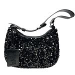 Nicole Miller NEW SEQUIN MINI HANDBAG Buckle Shoulder Purse Zip Evening Bag NWT Photo 1