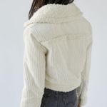 Urban Outfitters NWT BDG Salem Cream Corduroy Sherpa Jacket Photo 3