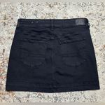 American Eagle  high rise jean mini skirt size 8 black Photo 9