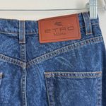 NEW Etro Paisley High Waisted Flare Jeans Size 29 Women’s NWT Blue Photo 7