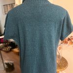 H&M Brand new Fall Short Sleeve Turquoise Pullover Turtleneck Sweater Top Photo 1