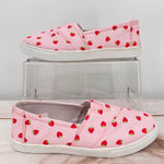 Isaac Mizrahi  Pink Strawberry Slip On Flats Loafers Comfy Fabric Size 7 Photo 0