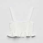ZARA  Ruffled Knit Crop top Photo 1