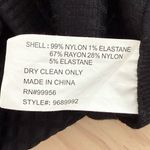 Shoshanna  Crewneck Long Sleeve Sheath Cocktail Dress in Black Geo Textured, Sz 6 Photo 8