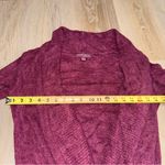 Barefoot Dreams  Cozy Chic Lite Knit Cardigan in Burgundy - Size Medium Photo 6