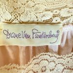 Diane Von Furstenberg VTG Diane Von‎ Furstenberg Vintage Nightgown Dressing Gown Medium Pink Lace Photo 2