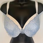 Frederick's of Hollywood  Baby Blue and Cream Lace Bra Photo 0