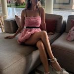 ZARA  dress mini bodycon floral tulle summer wedding party Photo 3